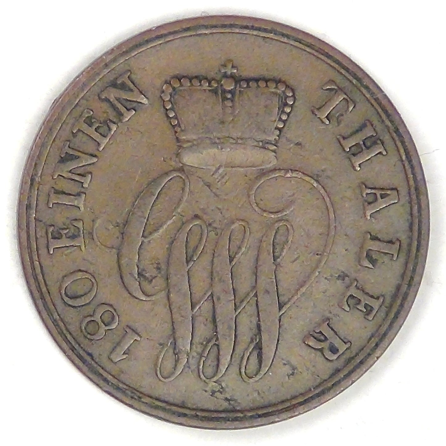 GERMANY - Principality of Schaumburg-Lippe, Georg Wilhelm, 1858 A, 2 Pfennige, Fine+