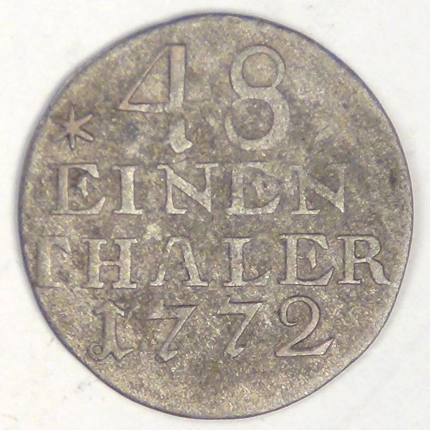 GERMANY - Prussia, Friedrich II “The Great”, 1772 A, 1/48 Thaler, Fine