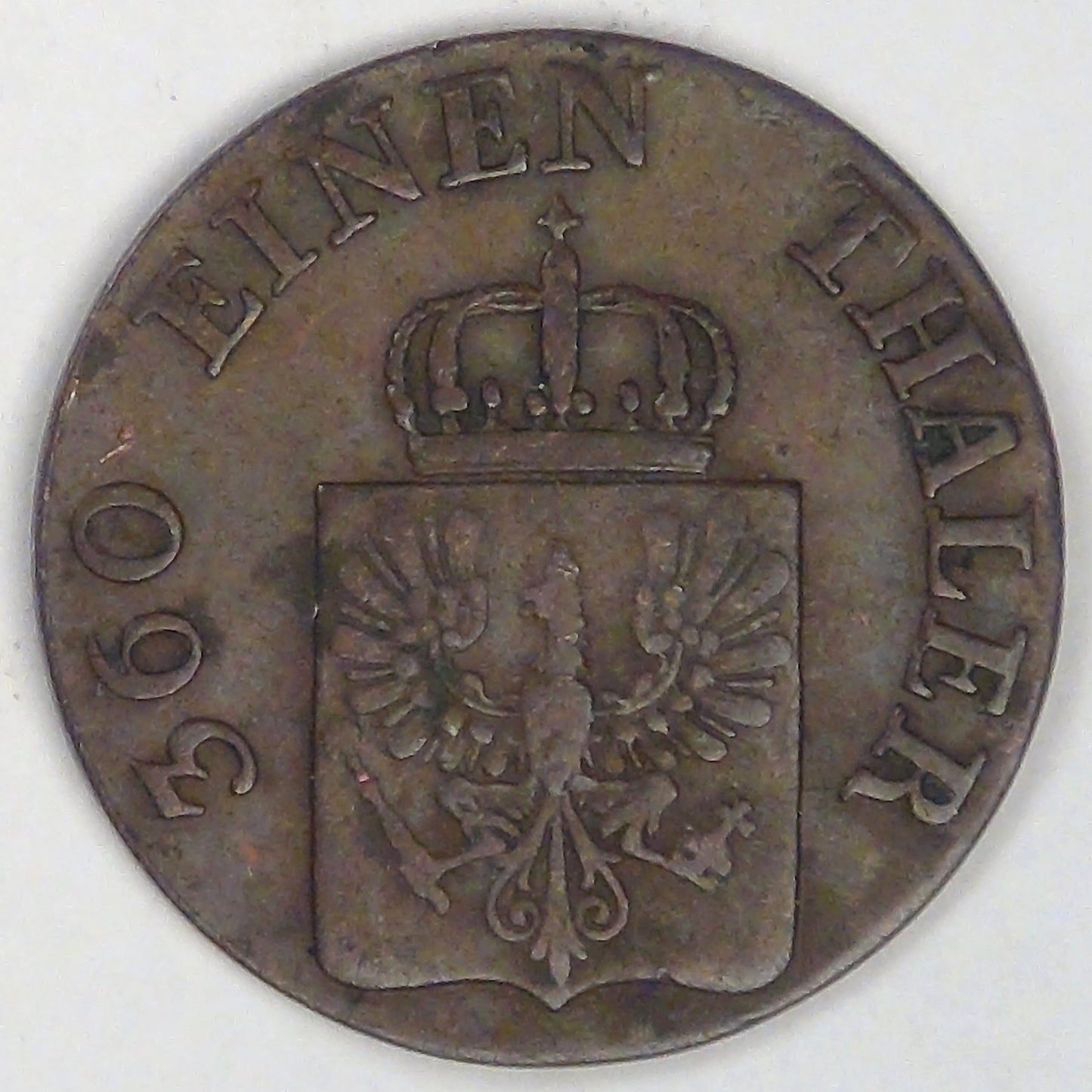 GERMANY - Prussia, Friedrich Wilhelm IV, 1845 A, Pfennig, Very Fine