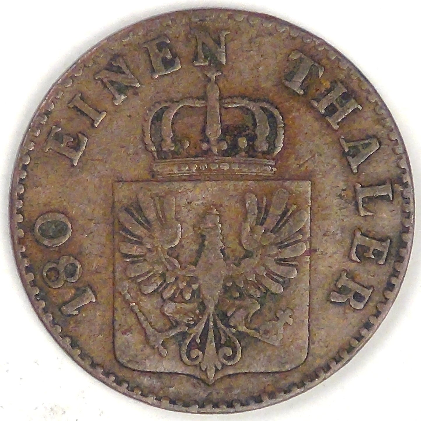 GERMANY - Prussia, Friedrich Wilhelm IV, 1846 D, 2 Pfennige, Choice Fine