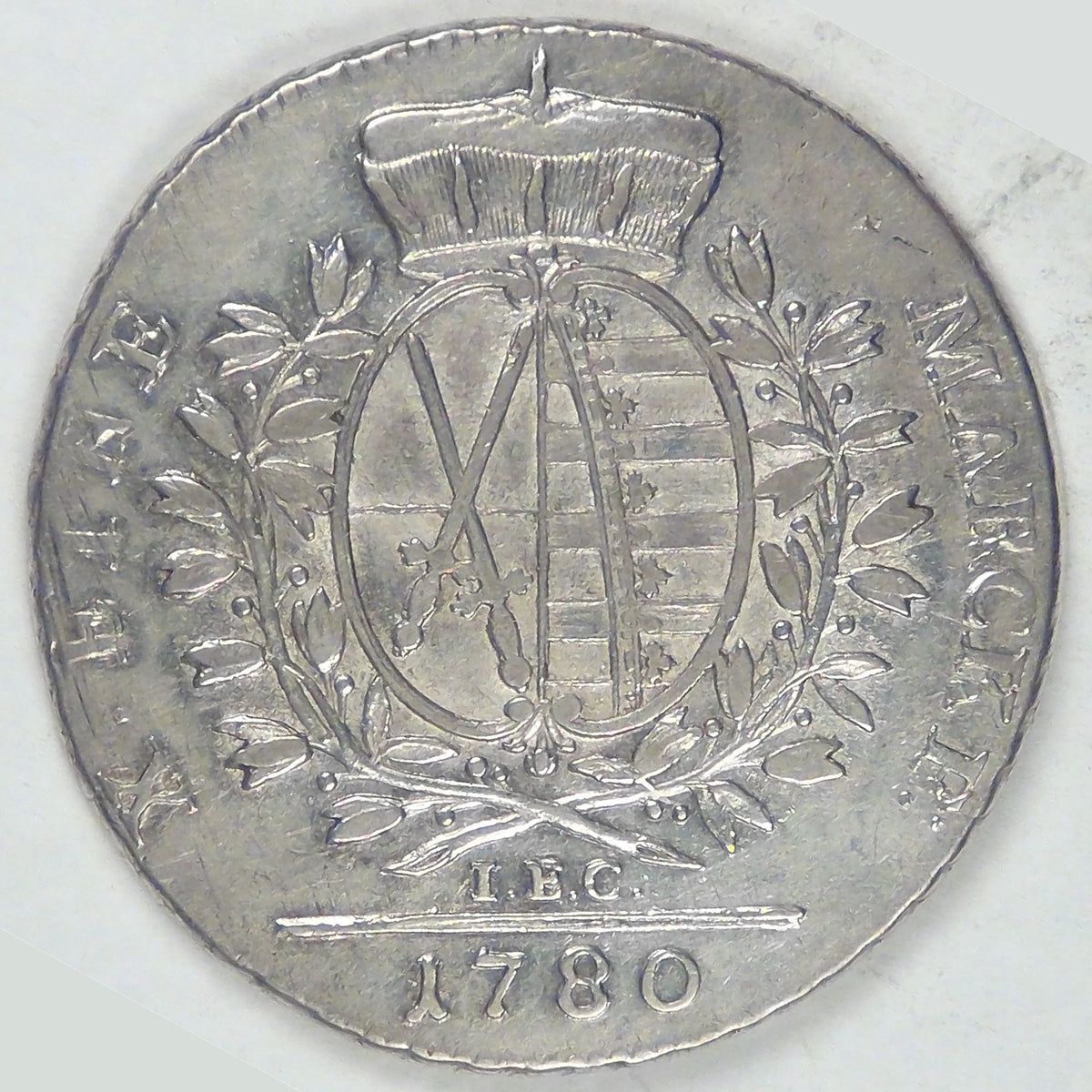 GERMANY - Electorate of Saxony, Frederick Augustus III, 1780 IEC, Conventionsthaler, Very Fine / about EF