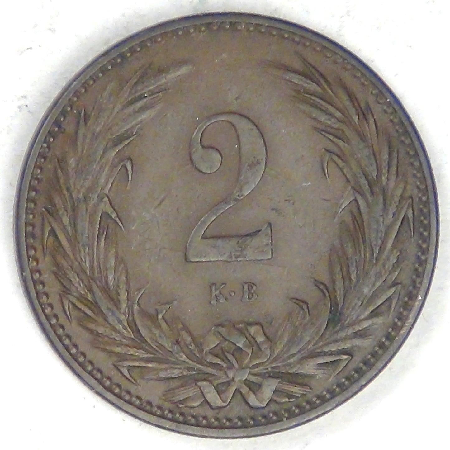 HUNGARY - Kingdom, Franz Joseph I, 1898 KB, 2 Fillér, Extra Fine