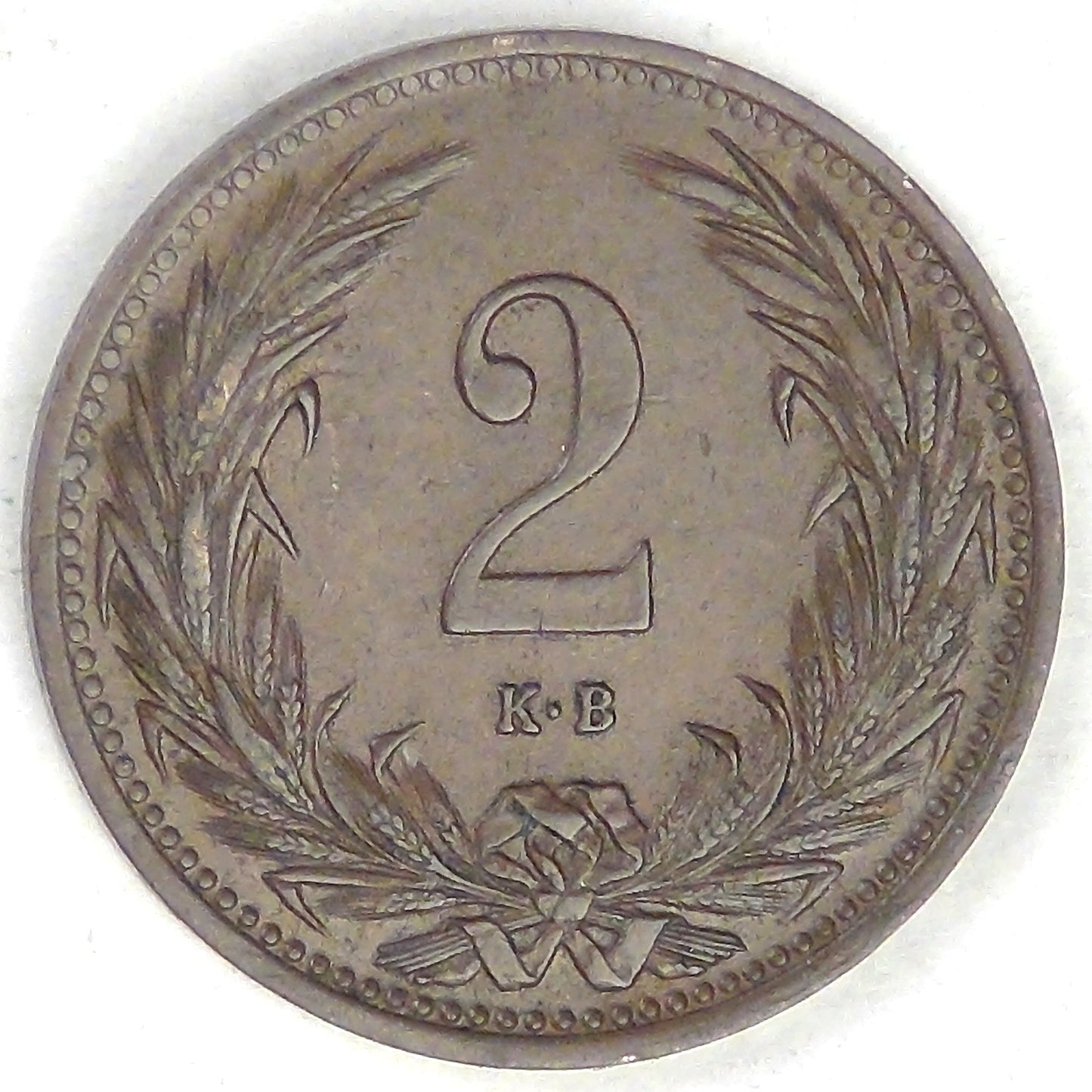 HUNGARY - Kingdom, Franz Joseph I, 1904 KB, 2 Fillér, Extra Fine