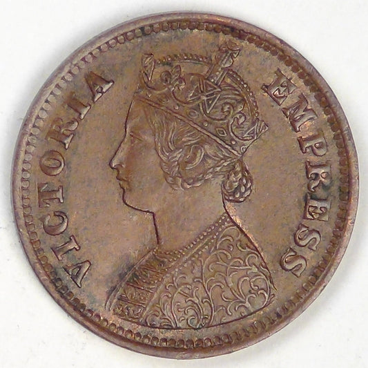 INDIA - British Colony, Victoria, 1900, ½ Pice, Choice Extra Fine