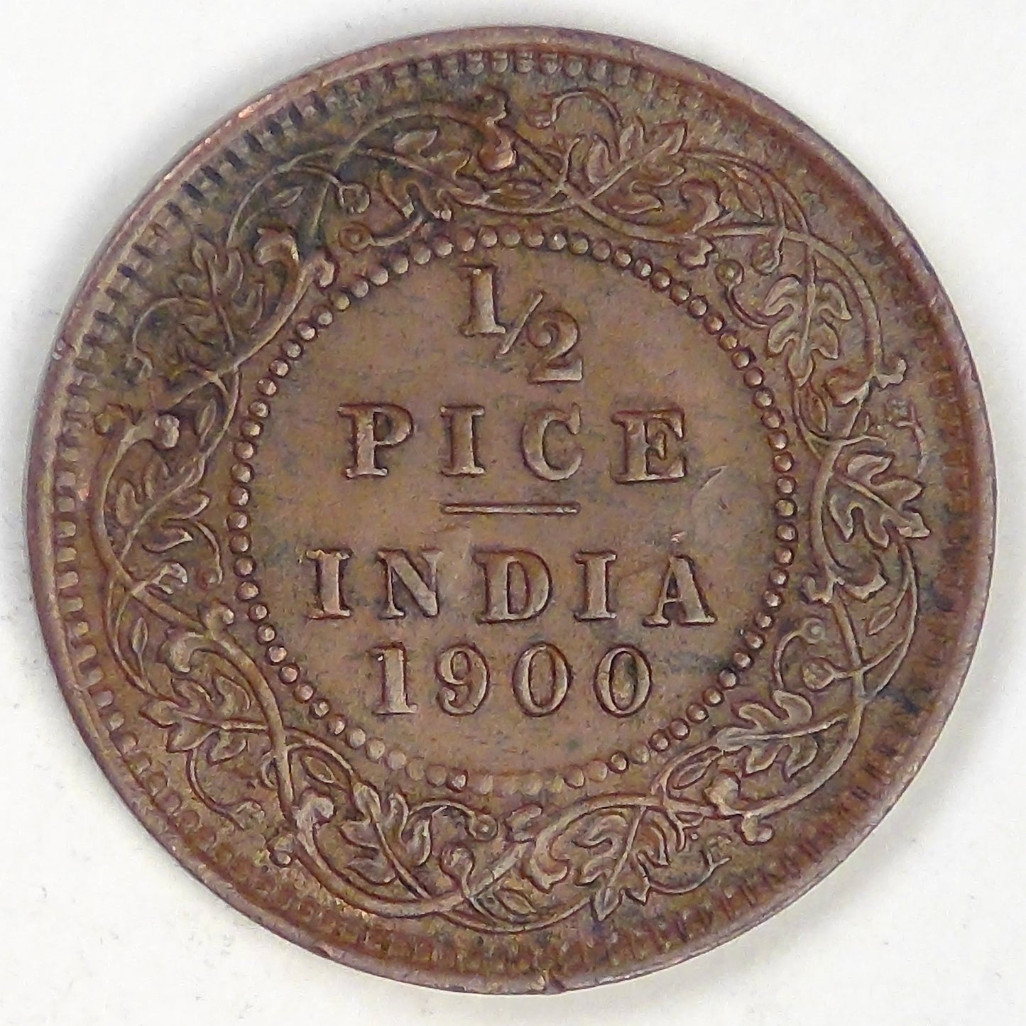 INDIA - British Colony, Victoria, 1900, ½ Pice, Choice Extra Fine