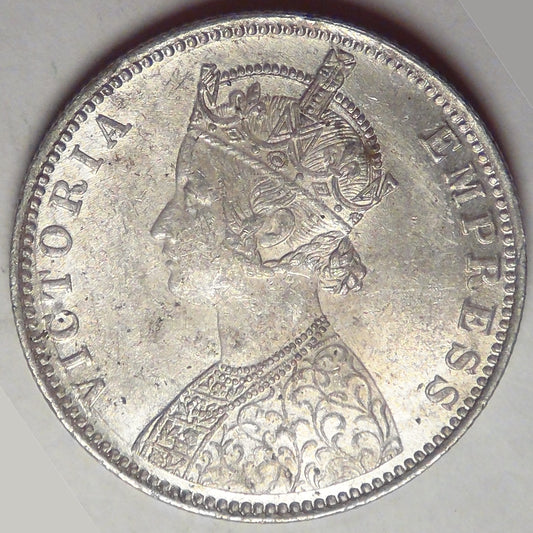 INDIA - British Colony, Victoria, 1901 B, Rupee, Choice AU
