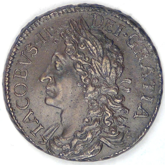 IRELAND - United Kingdom, James II, Gun Money Coinage, 1689 Oct, 30 Pence (½ Crown), Almost Uncirculated