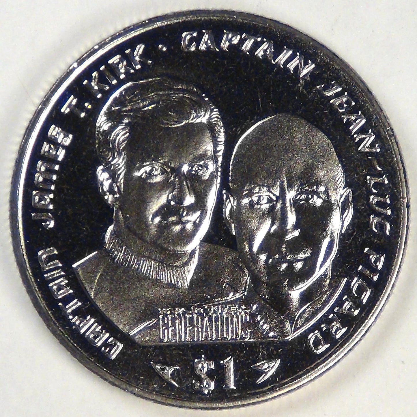 LIBERIA - Republic, 1995 PM, Dollar (Star Trek: Generations), Gem BU Prooflike