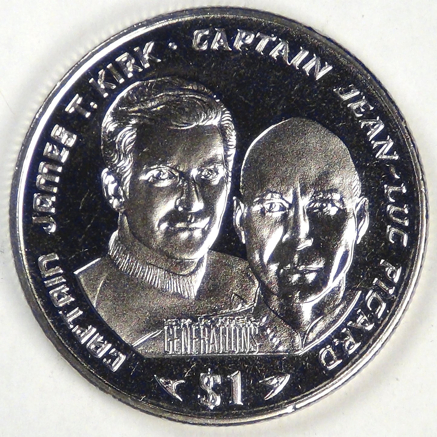 LIBERIA - Republic, 1995 PM, Dollar (Star Trek: Generations), Gem BU Prooflike