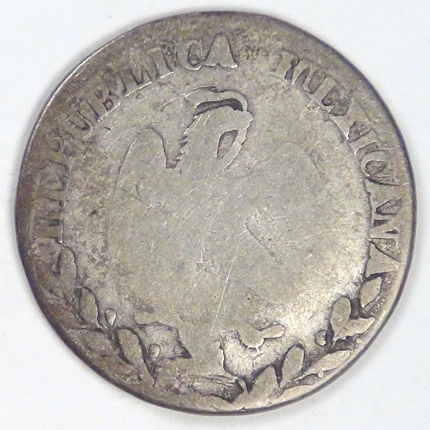 MEXICO - First Republic, 1828 Go MJ, Real, AG /Good