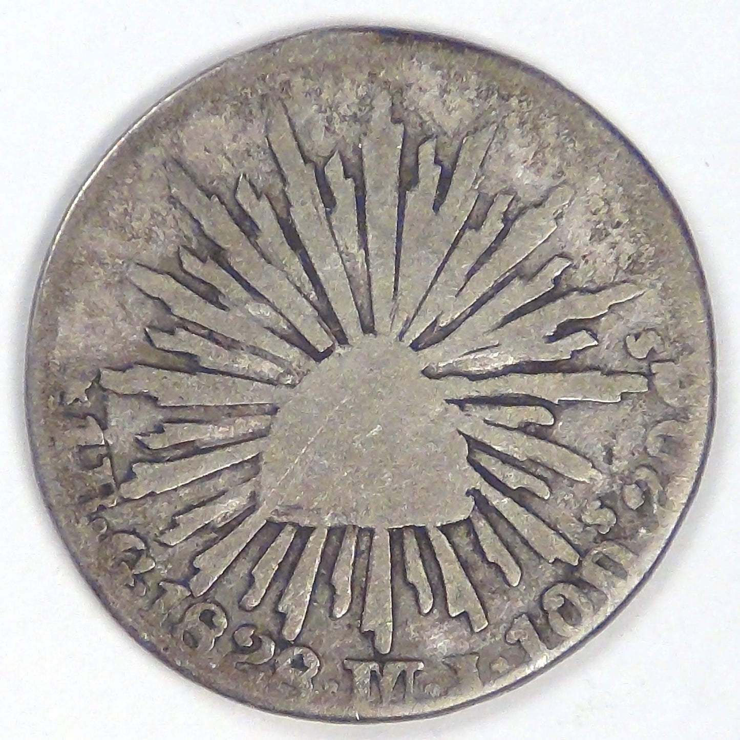 MEXICO - First Republic, 1828 Go MJ, Real, AG /Good