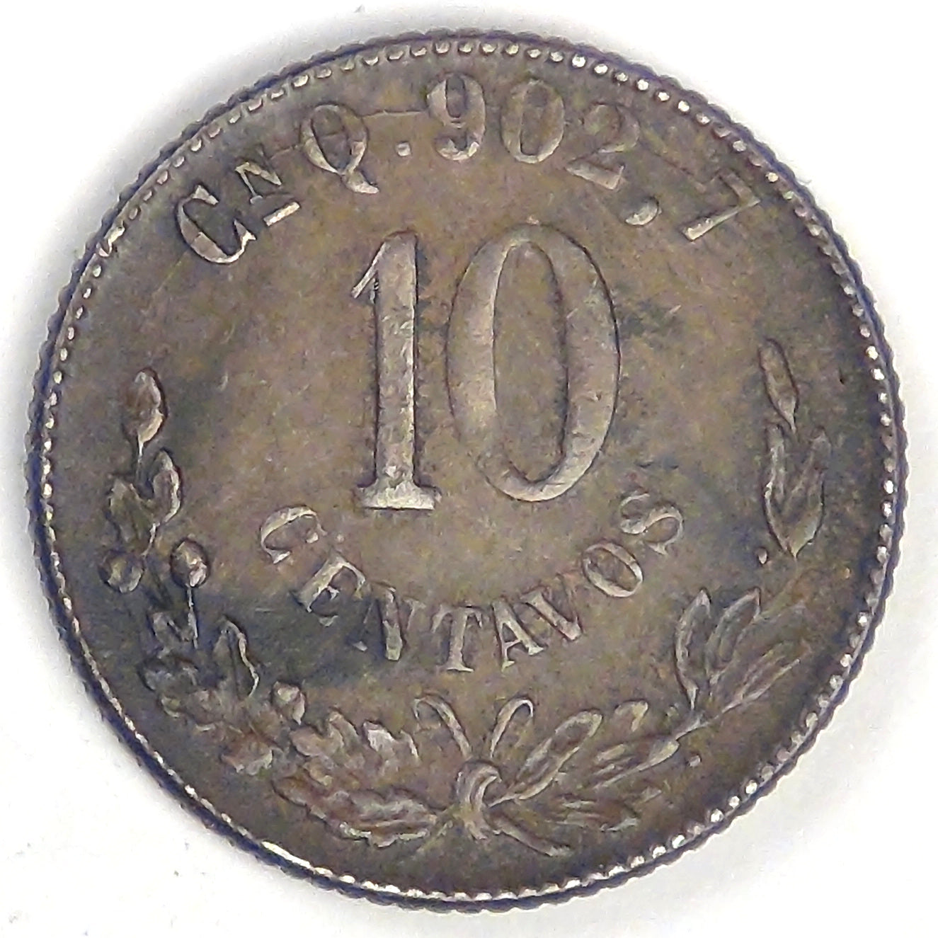 MEXICO - Second Republic, 1901 Cn Q 10 Centavos, Choice Extra Fine