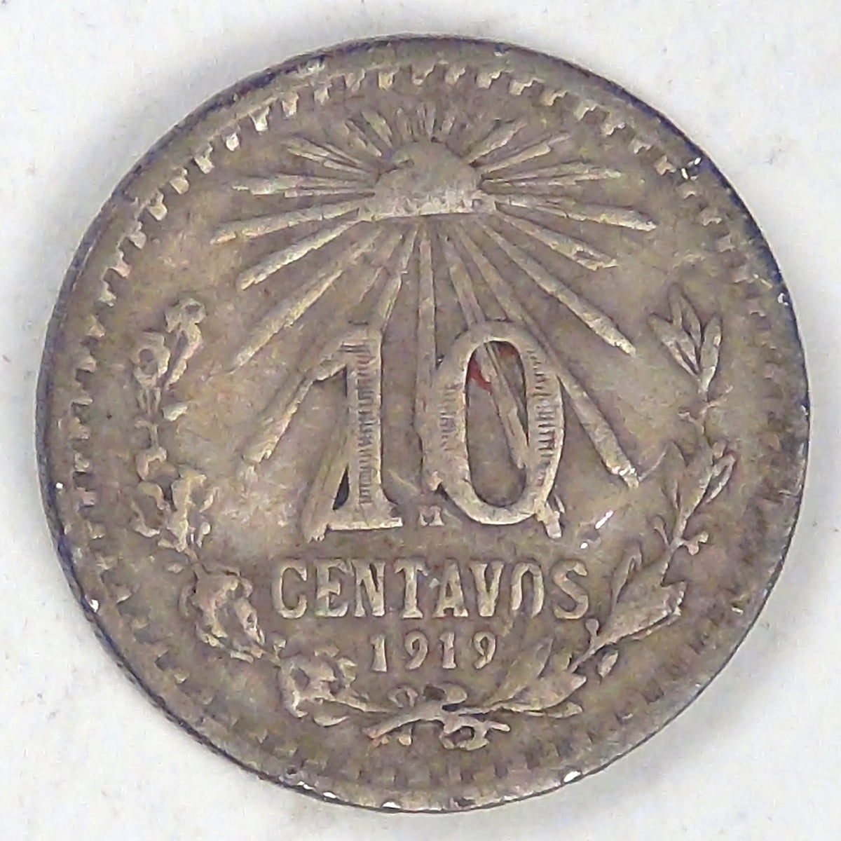 MEXICO - United Mexican States, 1919 M, 10 Centavos, Very Fine