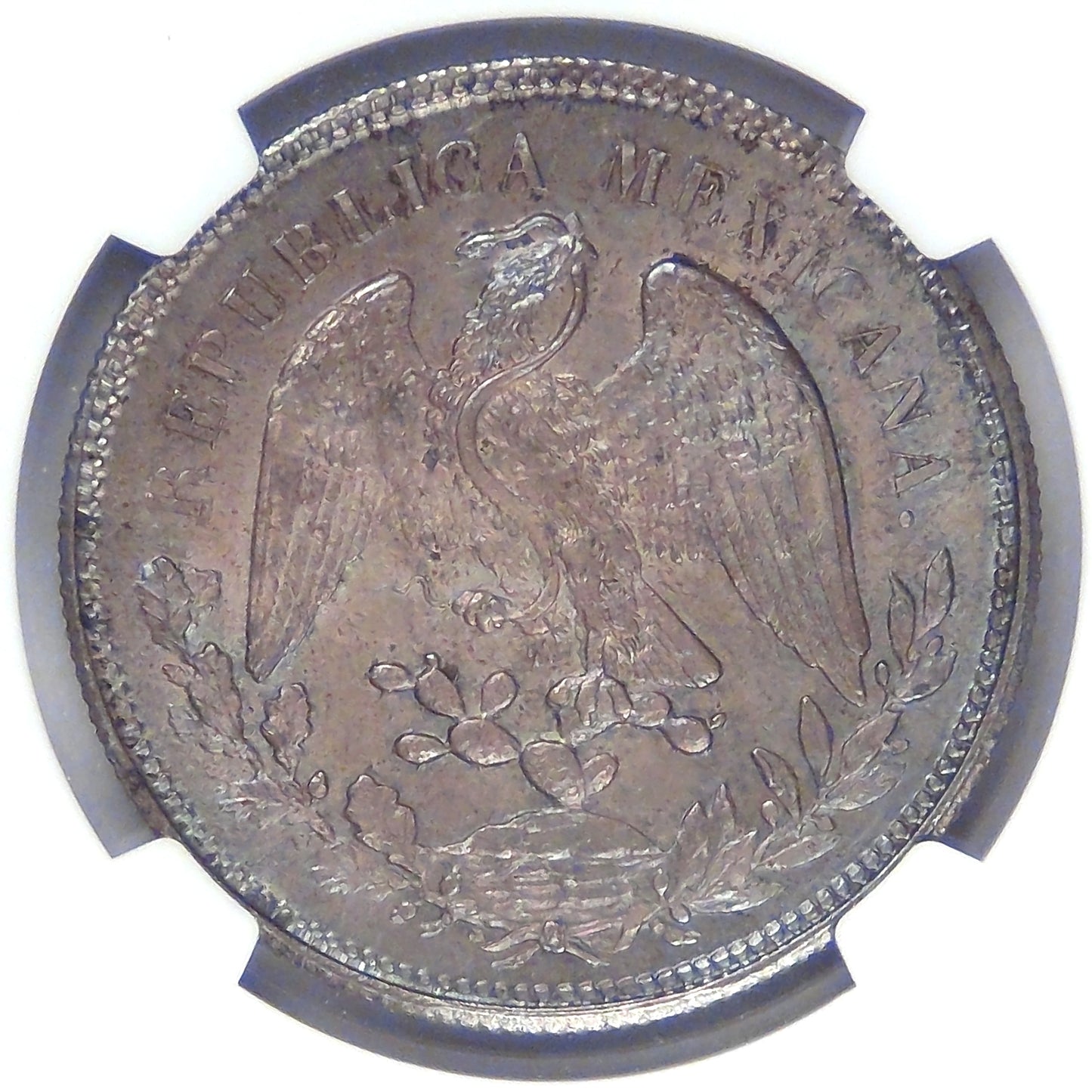 MEXICO - 2nd Republic, 1902 Zs FZ, Peso, MS-63 NGC color