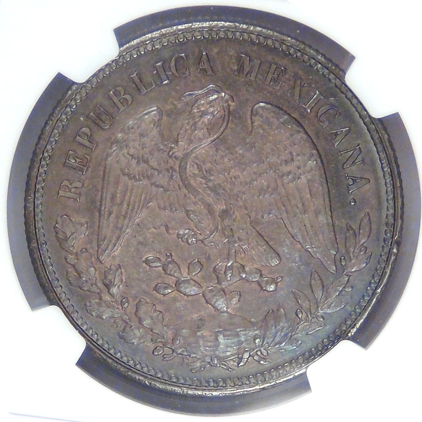 MEXICO - 2nd Republic, 1904 Cn MH, Peso, MS-62 NGC color