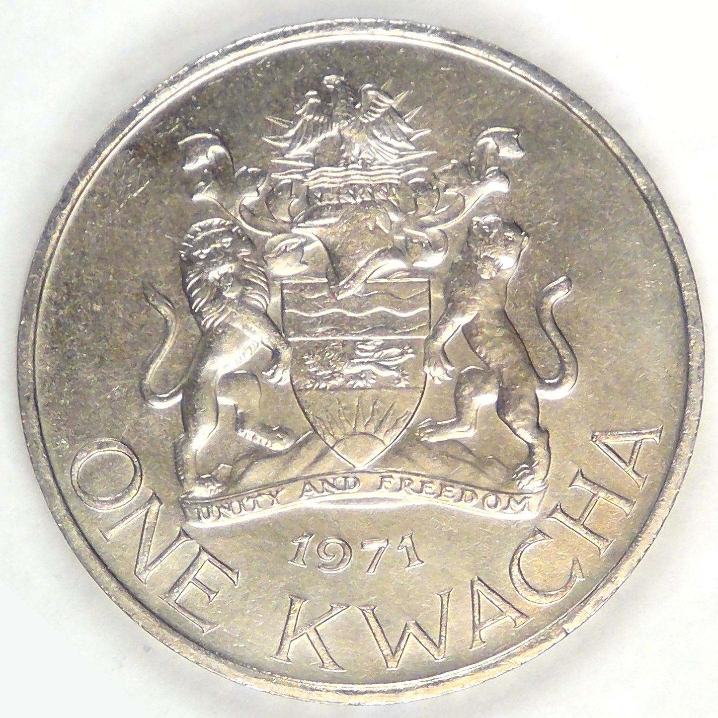 MALAWI - Republic, 1971 Kwacha, Brilliant Uncirculated