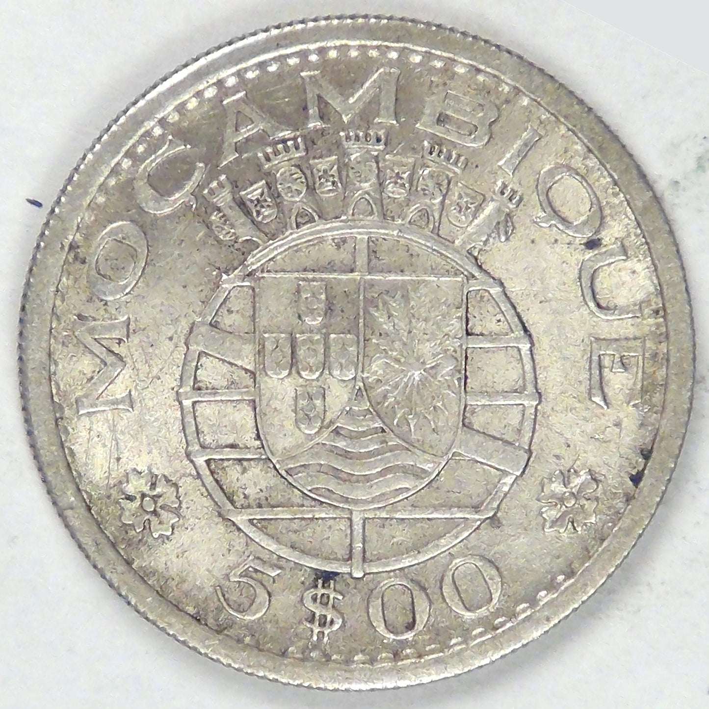 MOZAMBIQUE - Portuguese Colony, 1960, 5 Escudos, Almost Uncirculated