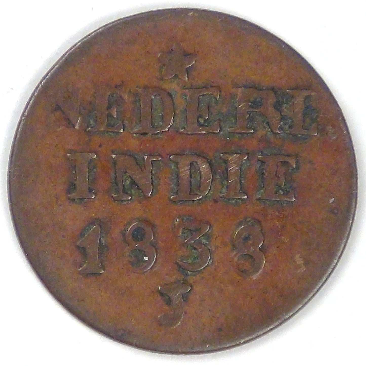 NETHERLANDS EAST INDIES - Island of Sumatra, 1826 S ¼ Stuiver, Fine