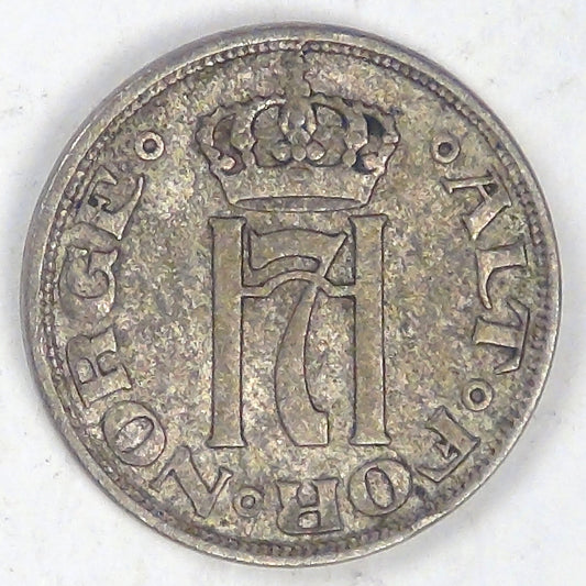 NORWAY, Haakon VII, 1912, 10 Øre, Very Fine