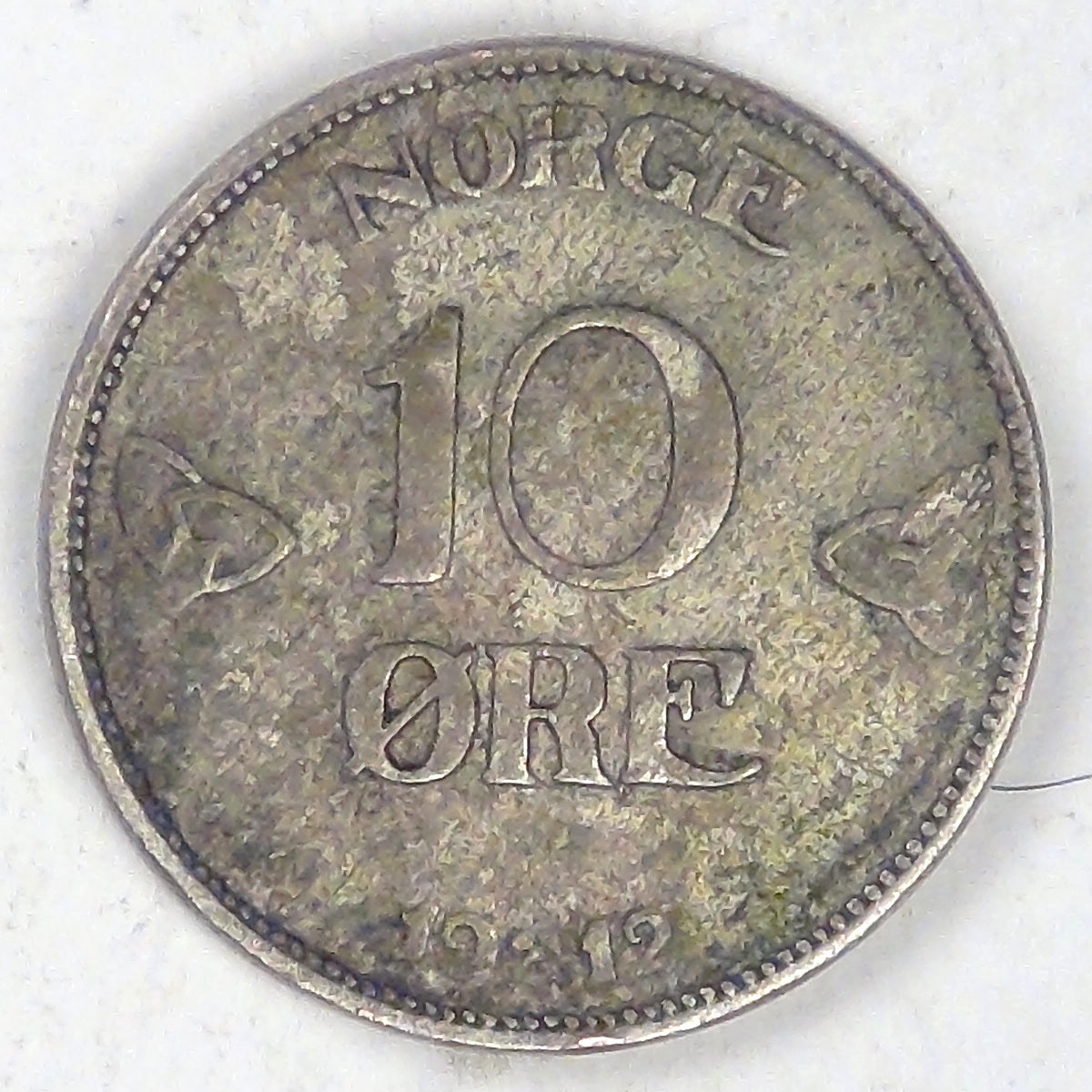 NORWAY, Haakon VII, 1912, 10 Øre, Very Fine