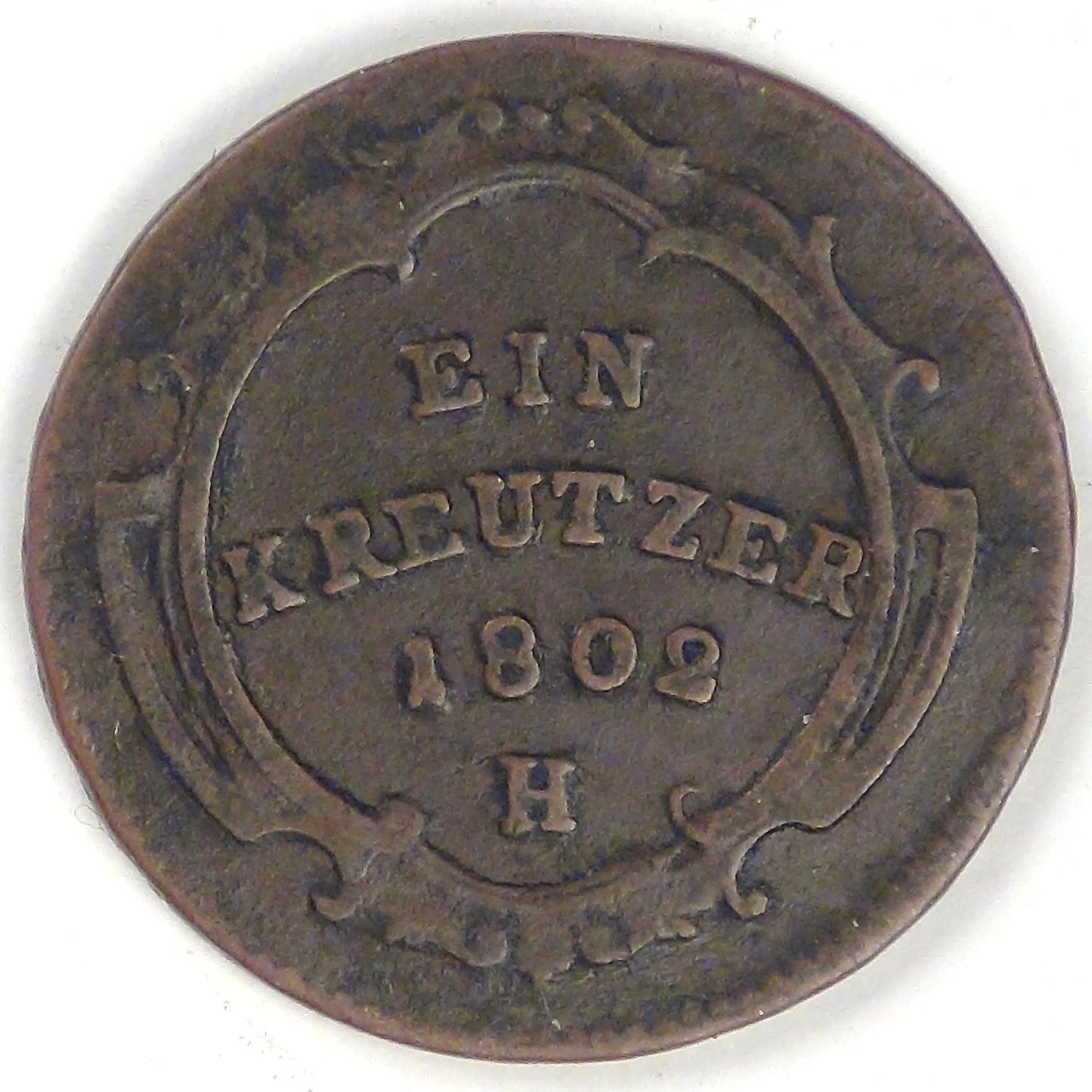 AUSTRIA - Empire, German State of Further Austria, Franz II, 1802 Kreuzer, about Very Fine
