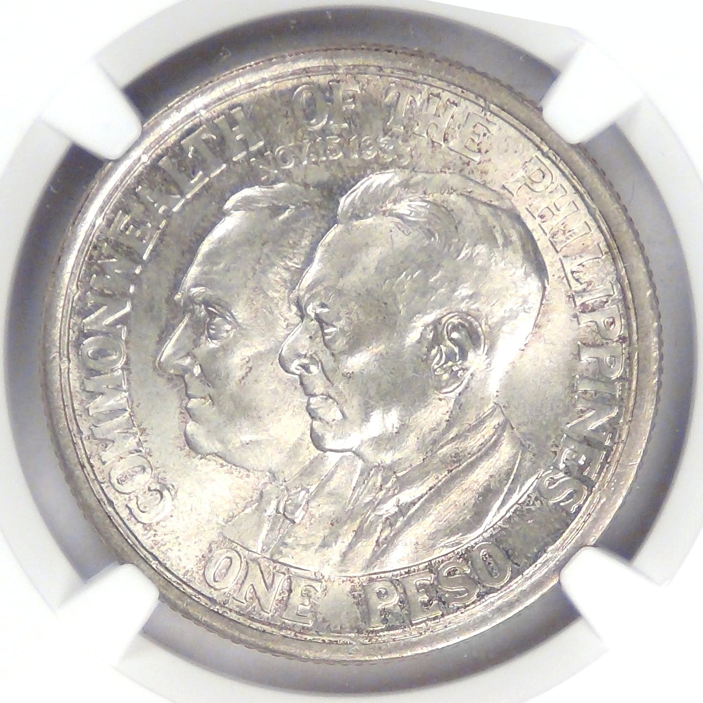 PHILIPPINES- U.S Commonwealth, 1936 M, Peso, MS-66 NGC