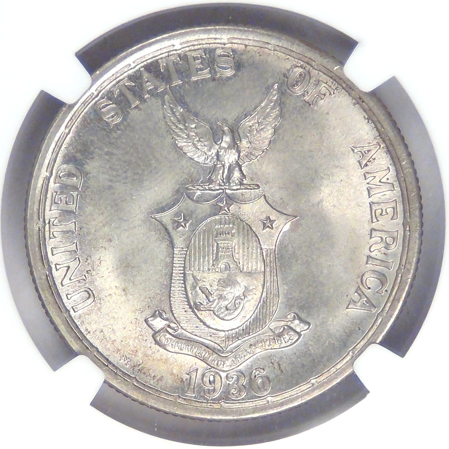 PHILIPPINES- U.S Commonwealth, 1936 M, Peso, MS-66 NGC