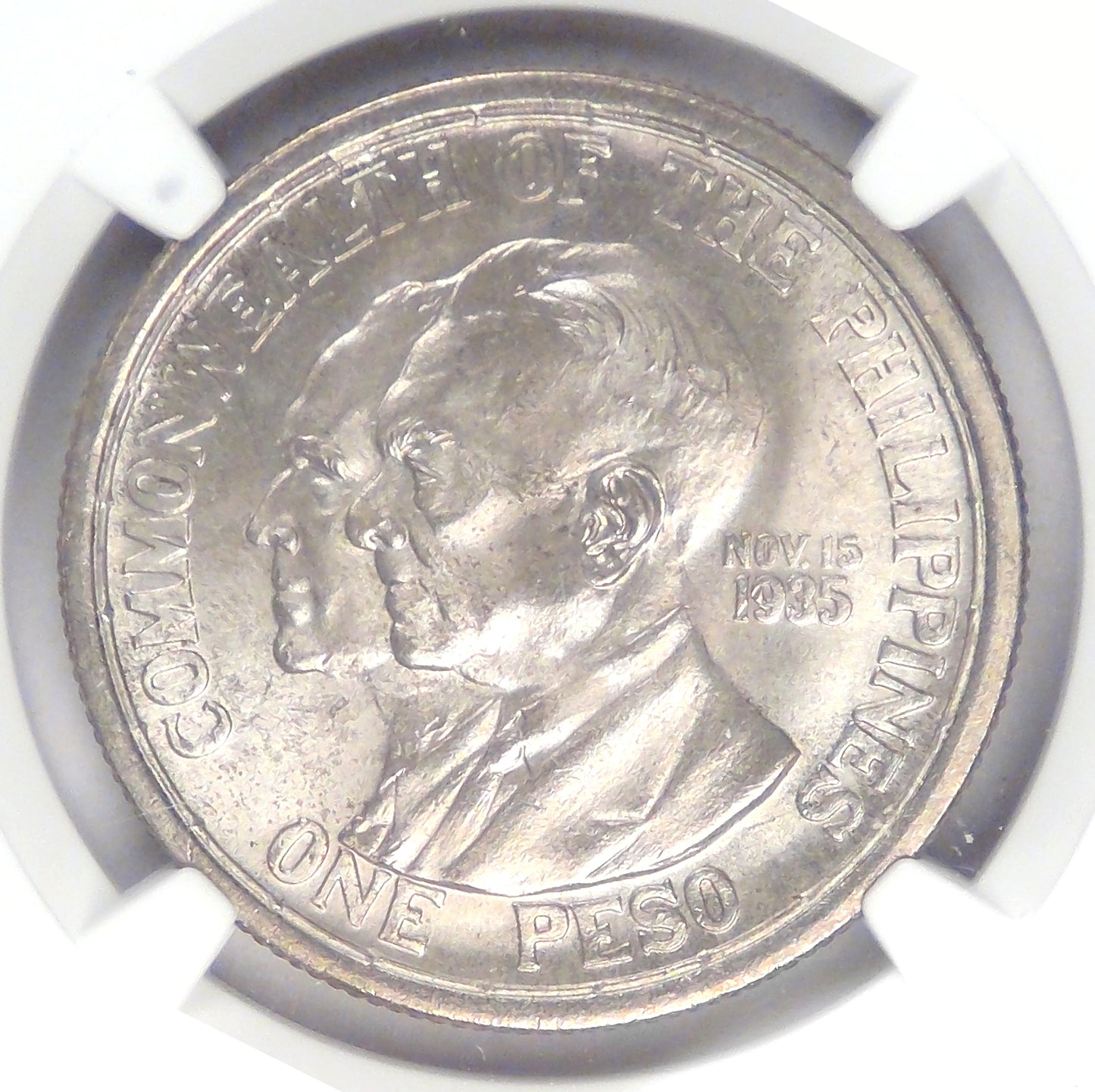 PHILIPPINES- U.S Commonwealth, 1936 M, Peso, MS-65 NGC