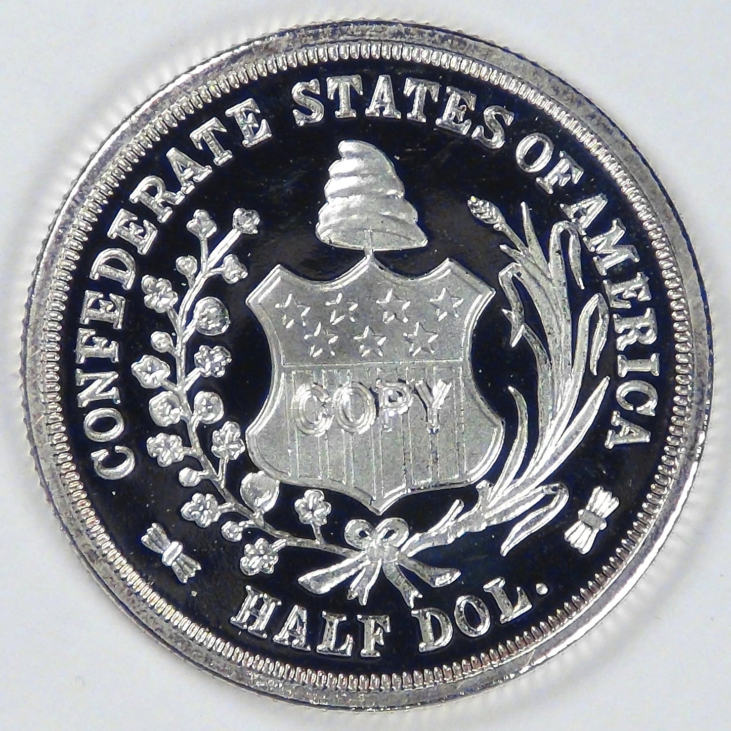 CONFEDERATE STATES OF AMERICA, 1861 Cent and Half Dollar, Gem Proof DCAM (Replicas)