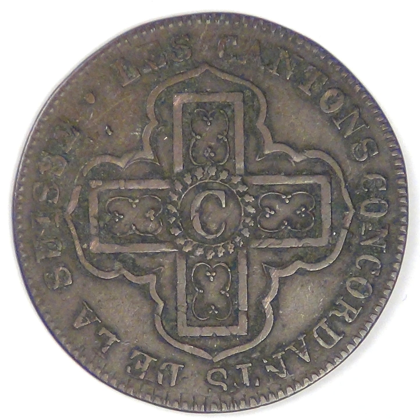 SWITZERLAND - Canton of Vaud, 1830 Batzen, Very Fine