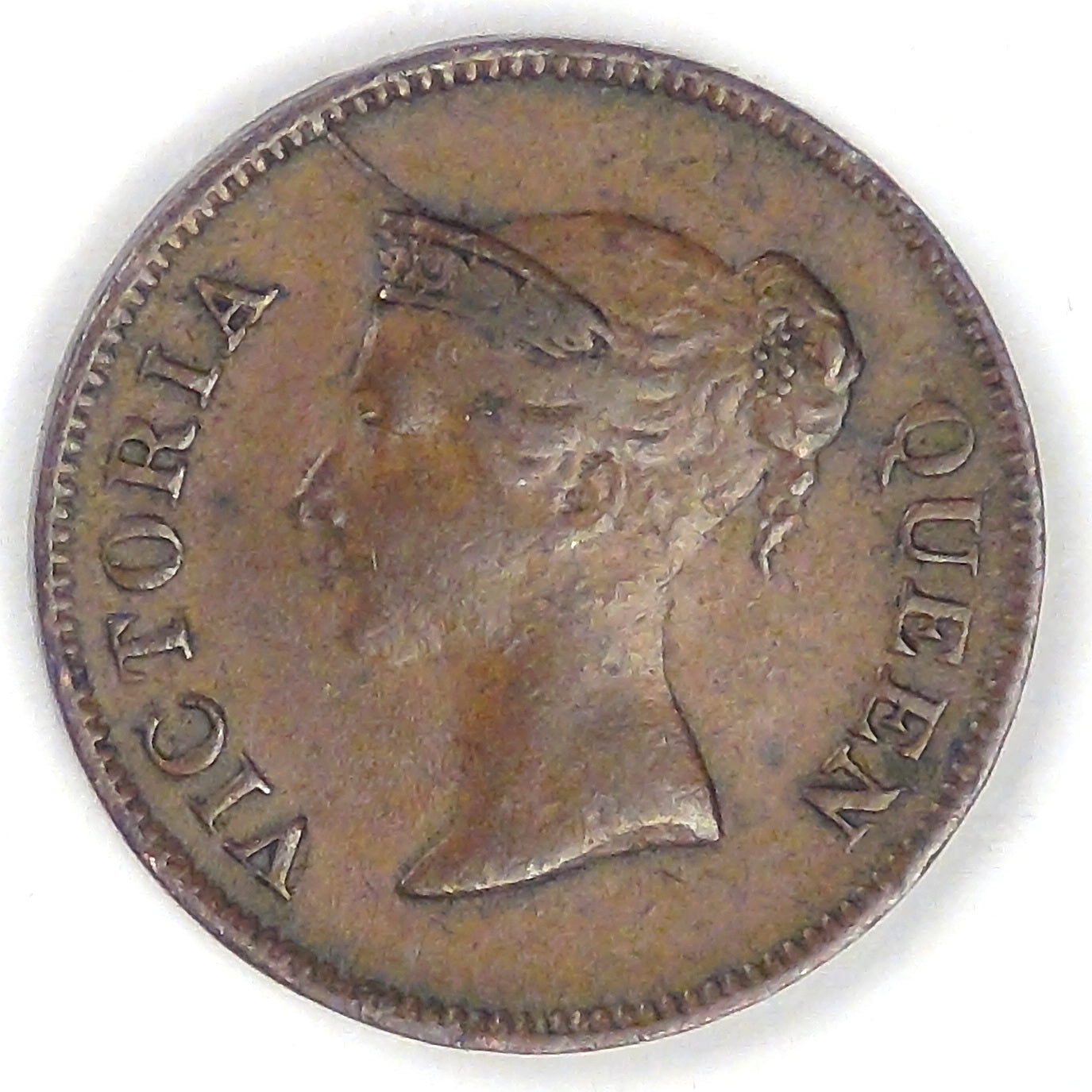 STRAITS SETTLEMENTS, East India Company, 1845, ¼ Cent, Very Fine