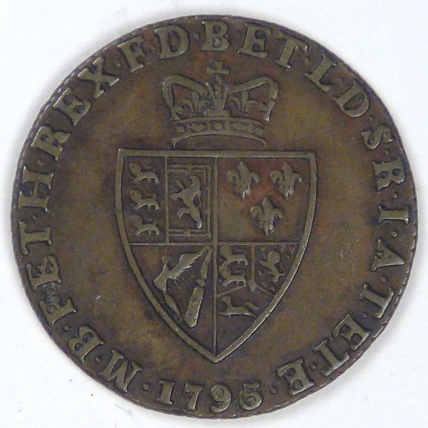 GREAT BRITAIN, circa 1795 Spade Guinea Gaming Token, Extra Fine