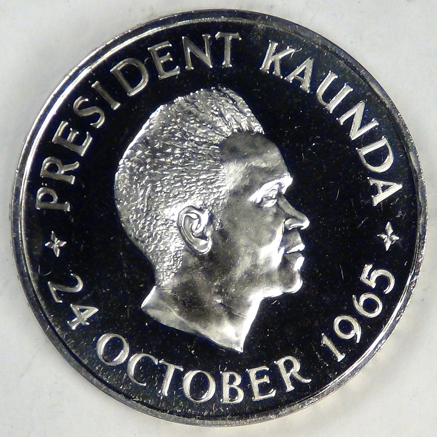 ZAMBIA - Republic, 1965, 5 Shillings, Choice Proof DCAM